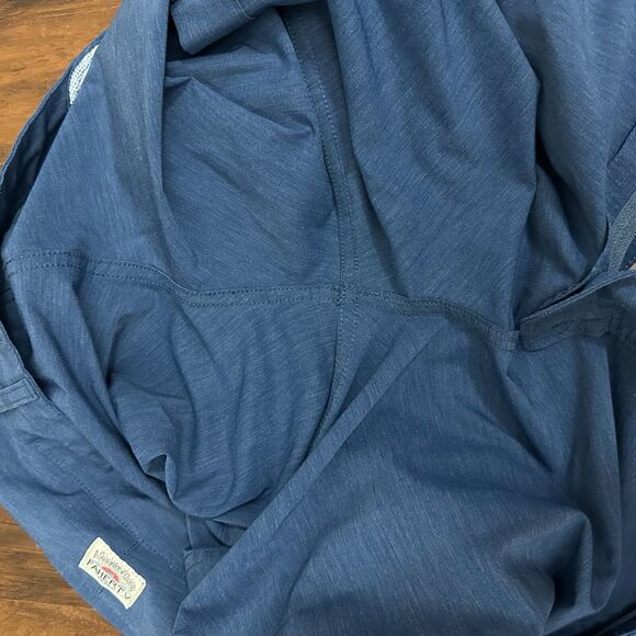 FAHERTY Belt Loop All Day 9" Shorts Drawstring in Navy Blue - Picture 8 of 12